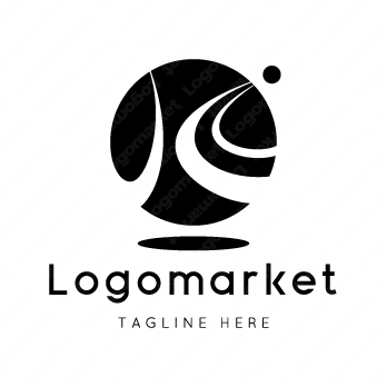 Kと地球と球体のロゴ