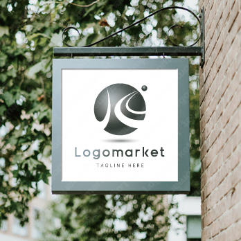 Kと地球と球体のロゴ