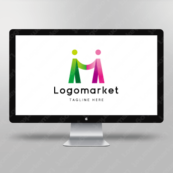 HとMと人のロゴ