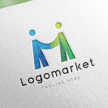 HとMと人のロゴ