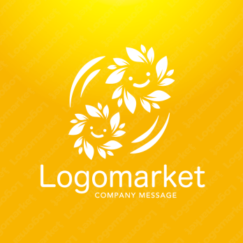 笑顔と温かいと親しみやすいのロゴ