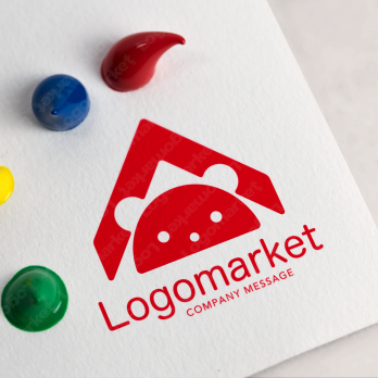 Aと熊とユニークのロゴ