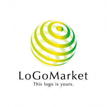 球と惑星と循環のロゴ