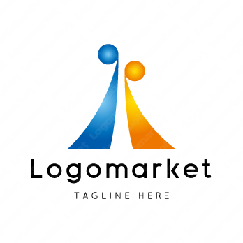 人と仲間と夫婦のロゴ