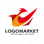 炎と鳥と再生のロゴ