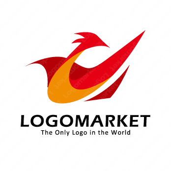 炎と鳥と再生のロゴ