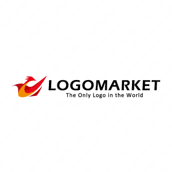 炎と鳥と再生のロゴ