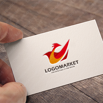 炎と鳥と再生のロゴ