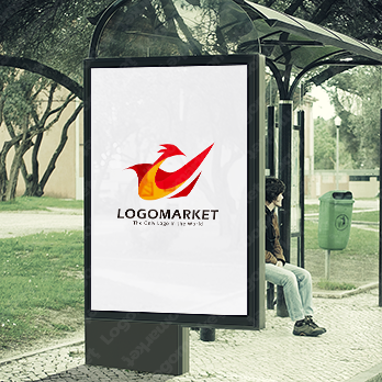 炎と鳥と再生のロゴ