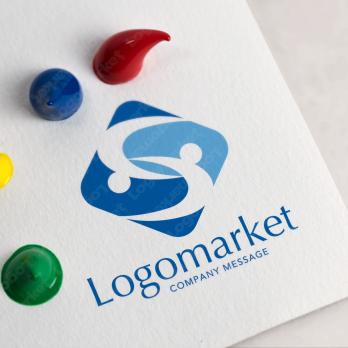 Aとaと虹のロゴ