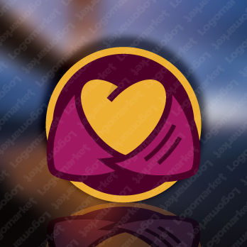 ハートとさつまいもと焼き芋のロゴ