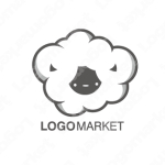 羊と雲とわたあめのロゴ