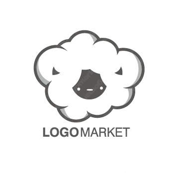 羊と雲とわたあめのロゴ