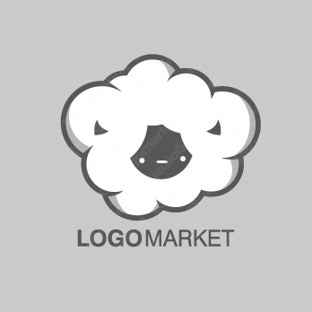 羊と雲とわたあめのロゴ