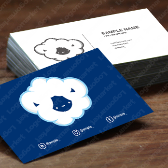 羊と雲とわたあめのロゴ