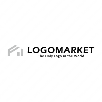 家と成長とシンプルのロゴ