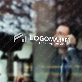 家と成長とシンプルのロゴ