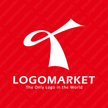 リボンと転換と成長のロゴ