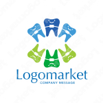 歯とブラケットと親しみやすいのロゴ