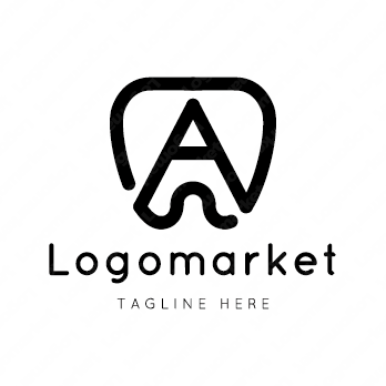 Rとrと歯のロゴ