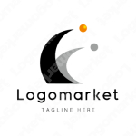 Fとfと球体のロゴ