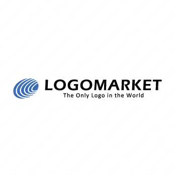 波紋と貝と層のロゴ