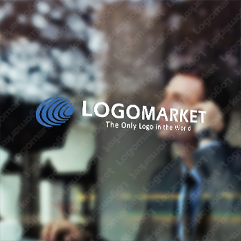 波紋と貝と層のロゴ