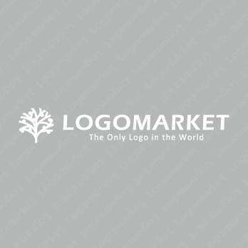 樹木と実りと成長のロゴ