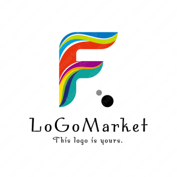 Fと波と水流のロゴ