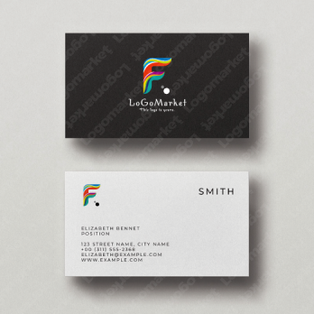 Fと波と水流のロゴ