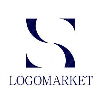 Ｓと曲線と円のロゴ