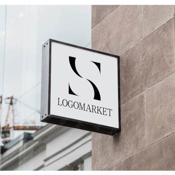 Ｓと曲線と円のロゴ