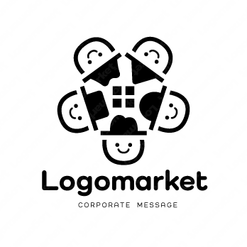 多様性と笑顔とつながりのロゴ