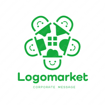 多様性と笑顔とつながりのロゴ