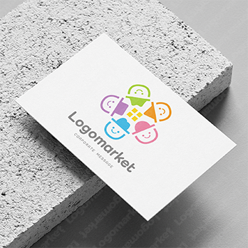 Aとaと虹のロゴ