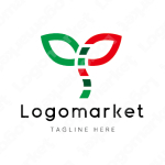 背骨と骨と双葉のロゴ