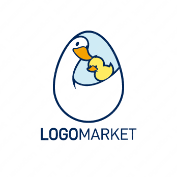 雛と鳥と卵のロゴ