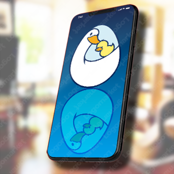 Aとaと虹のロゴ