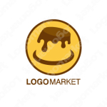 フラットとシンプルとプリンのロゴ