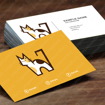 モノグラムと猫とWのロゴ