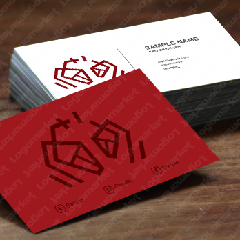 蟹とはさみと甲殻類のロゴ