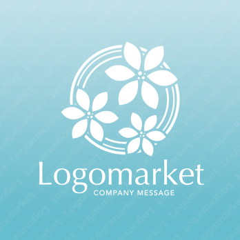 花と３と清涼のロゴ