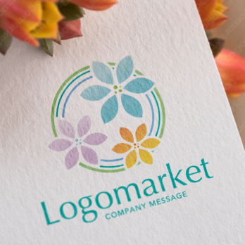 花と３と清涼のロゴ