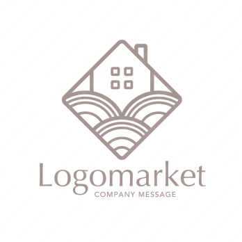 家とナチュラルとエコロジーのロゴ