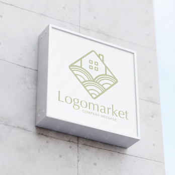 家とナチュラルとエコロジーのロゴ