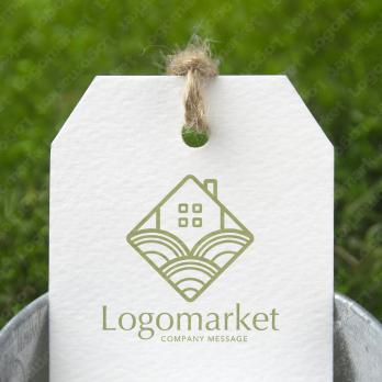 家とナチュラルとエコロジーのロゴ