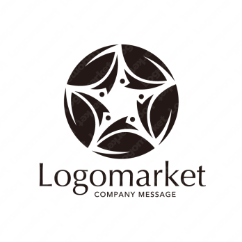 カラフルと個性と人のロゴ