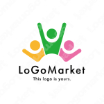 人と元気とガッツポーズのロゴ