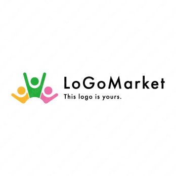 人と元気とガッツポーズのロゴ