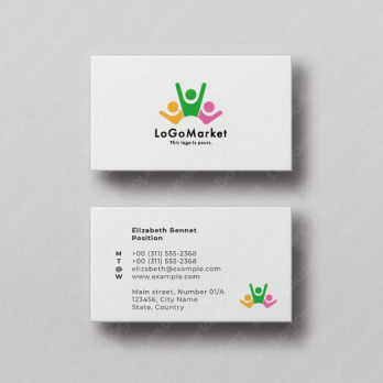 人と元気とガッツポーズのロゴ